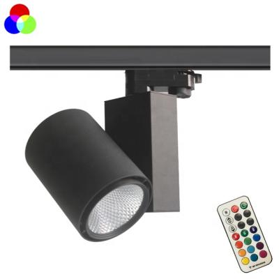 China Retail Store New In Wavelength 30W RGB LED Track Lights With Wide Color Gamut Remote Controller For Dance Hall KTV for sale