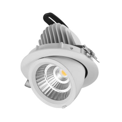 China Commercial Clothes Store C.P. Ra95 4000K LED Gimbal Downlight High Ceiling Down Light with 40W for sale