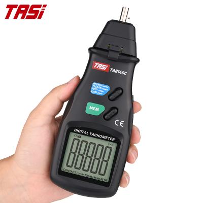 China TASI TA8146C Tachometer Contact / Non-contact LCD Speed ​​Meter 2.5-99,999 RPM Meter Digital Tachometer 48*40mm for sale