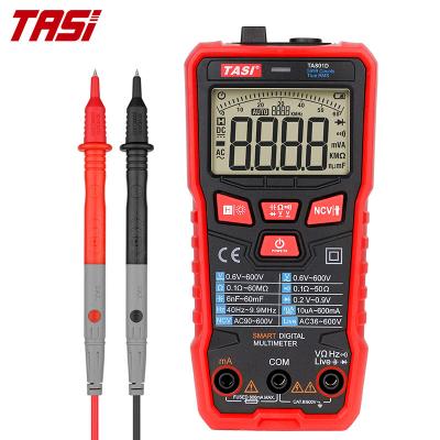 China TASI TA801D 49x31mm Digital Multimeter Ture RMS Range DC 600V 600mA Ncv AC Ture RMS Ohm Diode Voltage Meter 5999 Smart Auto Counts for sale