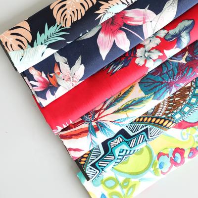 China Good Quality 100% Cotton Fabric Tear-resistant Poplin Printed / Digital Printing Medium Weight Cotton Fabric For Clothing for sale