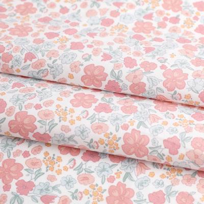 China Popular Printing Flower Anti-UV Twill Woven Recycle 100% Cotton Fabric For Kids for sale