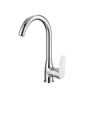 China Deck Plate Single Handle Restaurant Kitchen Mixer Faucet Tarnish Resistant for sale