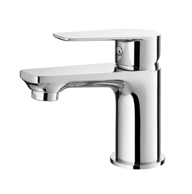 China Deck Mounted Brass Wash Basin Faucet Single Lever Scratches Resistance for sale