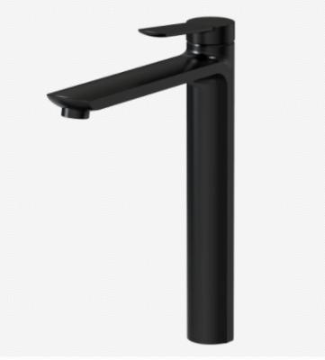 Cina Classic High Bathroom Black Basin Mixer Tap Matt Brass Mixer Tap per il bagno Single Lever Sink Mixer Tap Black in vendita