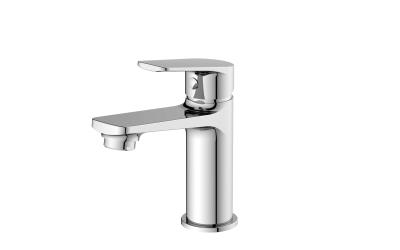 中国 Polished Brass Basin Mixer Fixture Mixer with Ceramic Valve Cold/Hot Water 35mm Cartridge Technology 販売のため