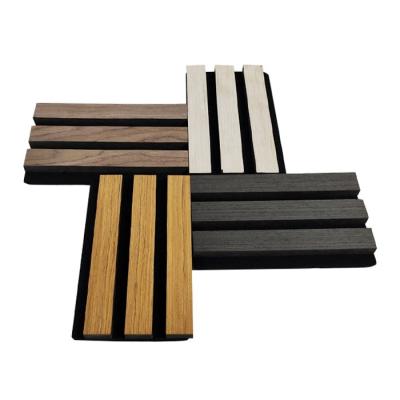 China Soundproofing ; Decorate Factory Sale Spc Click Floor Wpc Interior Decoration Various Slat Wall Panel for sale