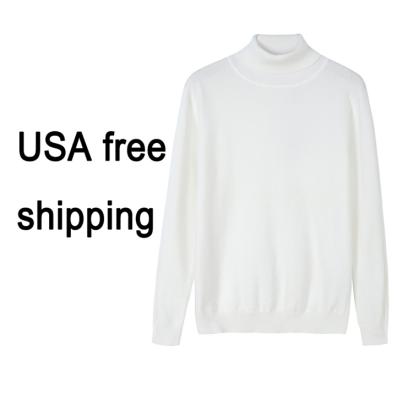 China Free Shipping Free Shipping USA Turtle Neck Anti Shrink Neck Sweaters Tops Knitted 100% Acrylic Pullover Women's Sweater for sale