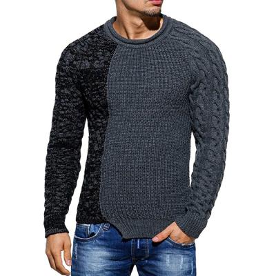 China High quality custom knitted special design crewneck sweater men pullover sweater men for sale