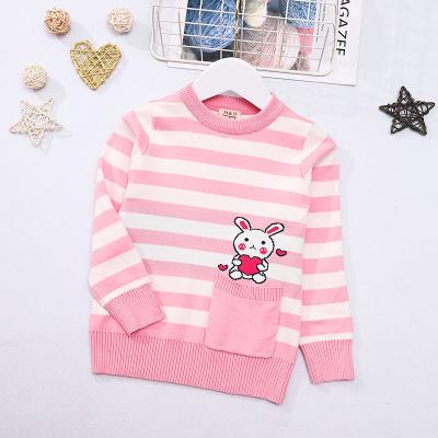 China 2020 new style anti-shrink soft baby striped knitted for girl women sweater pullover sweater for sale