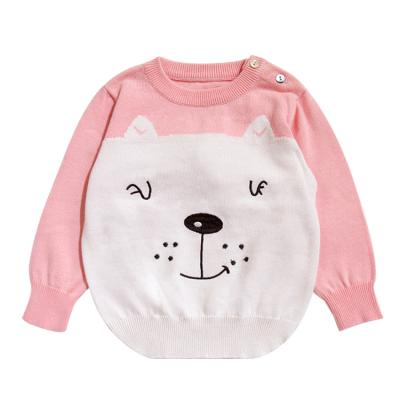 China 2020 Newest Anti-wrinkle Jacquard Pattern Organic Cotton Baby Sweater Pullover for sale