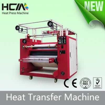 China Heating tube with automatic conduction oil drum badge ribbon sublimation machine for sale