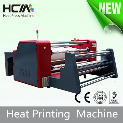 China High Performance Large Format Oil Roll Machine Sublimation Heat Press With Device For Cloth Digital Count Winding for sale