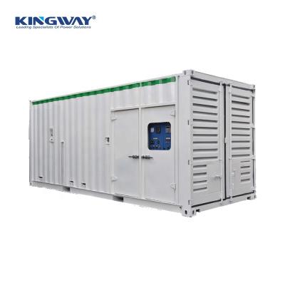 China CE 600kw 750kva engine water cooled three phase container diesel generator set 50hz 1500rpm mitsubishi industry KGM750S for sale