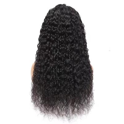 China Raw Water Wave Virgin Hair Lace Front Wigs Pre Plucked Brazilian Hair Wig Water Wave Cuticle Aligned Transparent Hair Lace Wigs for sale