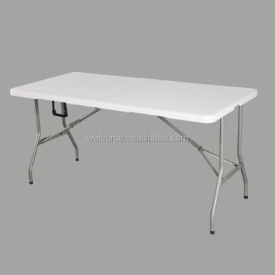 China Ultra Commercial Plastic Folding Table Heavy Duty Blow Mold Plastic , Lightweight Plastic Folding Table for sale