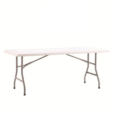 China 6ft Cheap Outdoor Plastic Folding Easy Carry Folding Rectangular Folding Table for sale