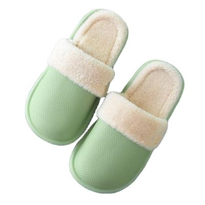 China Fashion Trend XIDISO Winter Slippers Women Furry Slippers Warm Fur Slides Fluffy Flat Home Shoes pantuflas de mujer de plush slides shoes sandals for sale