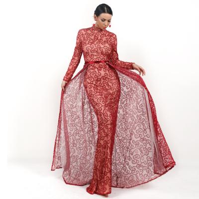 China 2019 Wholesale Anti-static Luxury Ball Gown Wedding Guanzhou Dress Long Dress Woman's Plus Size Dress Even for sale