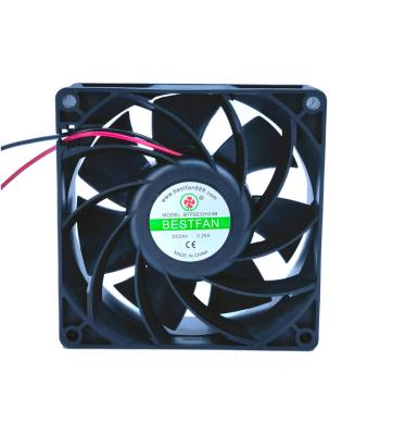 China Hotels 9232 DC Brushless Booster Fan 12V 24V 48V 72V Double Ball Bearing Turbo Fan Bestfan 9232 for sale