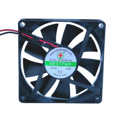 China Hotels 8015 5V 12V 24V DC 12V Axial Fan Sleeve Bearing Plastic Blade Plastic Blade Bestfan 8015 Brushless Fan for sale