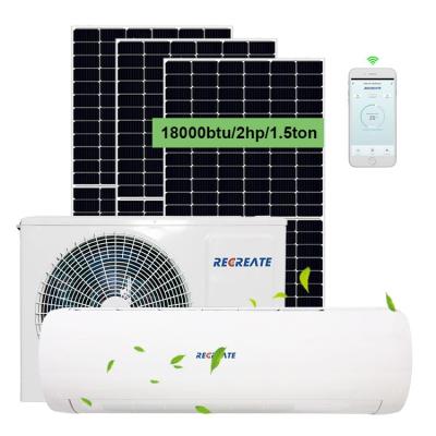 China Energy Saving Solar Split Wall AC 18000btu Cooling And Heating 1.5T Solar Powered Air Conditioner zu verkaufen