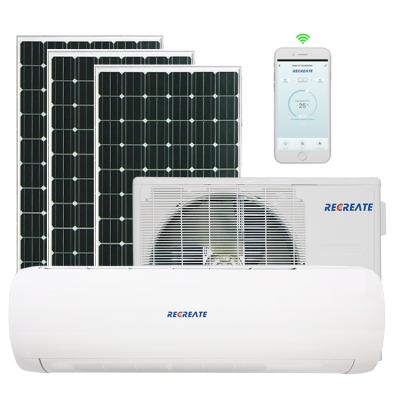 China Energy Saving 100% Solar Air Conditioner 18000btu Split Wall Mounting Type Off Grid Solar Power Air Conditioner Te koop