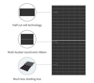 中国 Wholesale 550watt 182mm Monocrystalline Painel Solar Panel 550w Solar Power System Half Cut Solar Panel Solar Panel 販売のため