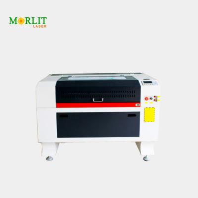 China Latest high-end80W Ruida 6445 Morlit Laser6090 motherboard CO2 laser water-cooled engraving machine for sale