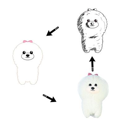 China Promotional Gifts/Soft Cute Realistic Plush Toy Stuffed Toy Customized New Decoration Pomeranian Style Custom Plush Toy Dog Hot Sales for sale