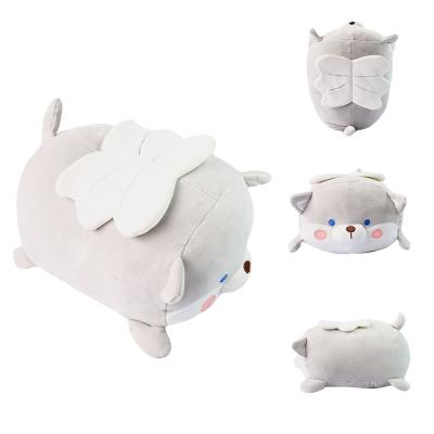 China Promotion Customized Stuffed Plush Toy Home Decoration Cute Fat Dog Plush Pillow Stuffed Toy For Kids for sale