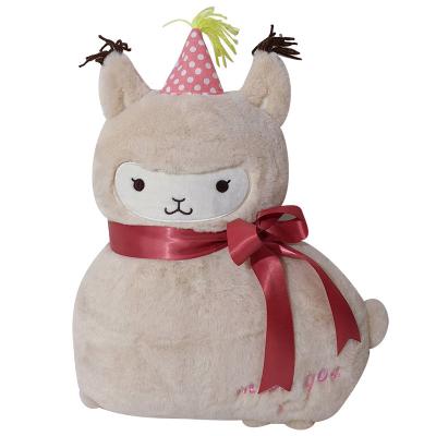 China Free Shipping Creative Plush Alpaca Plush Doll Grass Mud Horse God Anime Plush Toys New Sit for sale