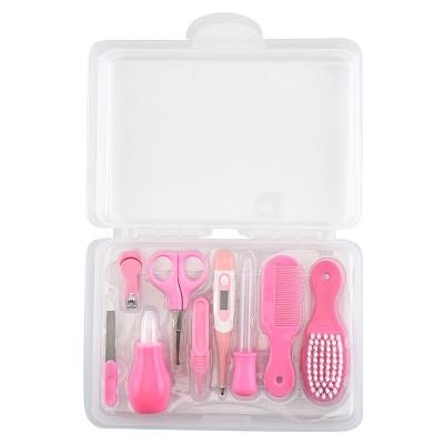 China Wholesale New Durable 9 Piece Set Baby Nail Clipper Comb Brush Baby Care Plastic Box Set for sale