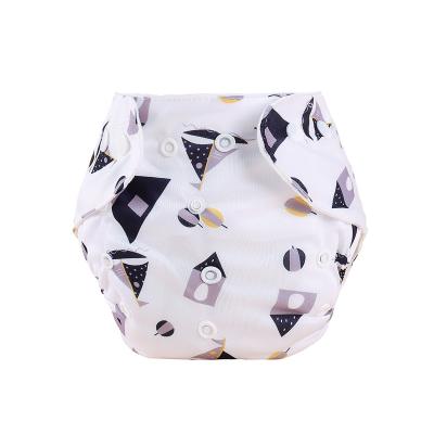 China 2022 Cute Animal Printed 0-1.5 Years Old Printed Embroidered Elastic Baby Diaper Pants Newborn Baby Soft Cotton Panties Diaper for sale