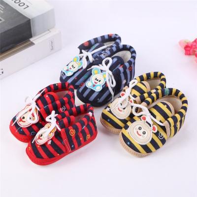 China Super Soft Toddler Shoes Toddler Shoes Cartoon Tiger Head Shoes High Top Factory Wholesale Baby Flat Cloth for sale