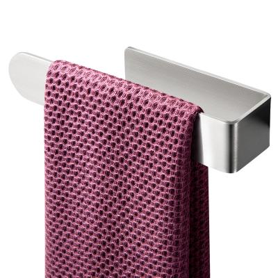 China Kitchen And Bathroom Towel Rack Stainless Steel Self Adhesive Towel Rack No Drilling, Self Adhesive Towel Rail Stick On The Wall for sale