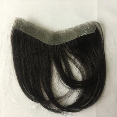 China 100% Korea Hollywood Messy Toupee Hairpiece Black Hairpiece Indian Baroque Straight Male Wigs PU Skin Man Skin V Line Natural Remy Human Hair Full Toupee for sale