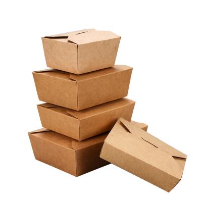 China Disposable Packaging Paper Biodegradable Chinese Fast Food Takeout Container for sale