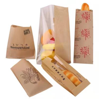 China Waterproof Sandwich Paper Bags Food Grade Self-adhesive Microwavable Paper Bag With Your Logo for sale