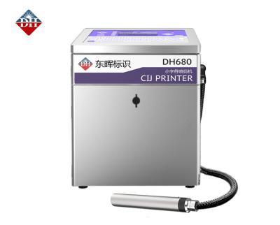 China DH680 Impresora de inyección de tinta continua CIJ de caracteres pequeños,Equipo de impresión de fechas totalmente automático en venta