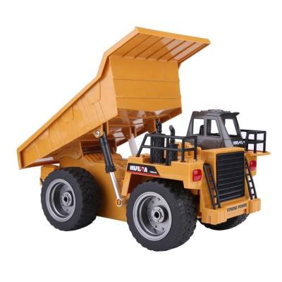 China RC Hobby Huina 1540 Realistic Remote Control RC Truck 2.4G 6 Channel Metal Dump Truck 6 Wheel Machine Toys for sale