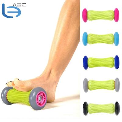 China Body PVC TPR Massage Rubber Roller for Foot Relieve Fasciitis Arch Heel Pain Plantar Health Care Tool for sale