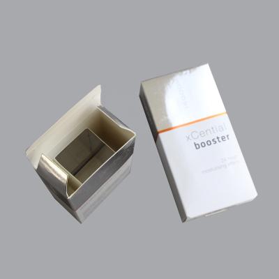 China Luxury Recycled Materials Cardboard Box Metallic Paper Packaging Skin Care Facial Creams Gift Box for sale