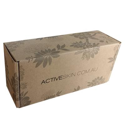 China Recycled Biodegradable Customized Brown Corrugated Paper Shipping Box Materials Ad Box Packaging Apparel Gift for sale