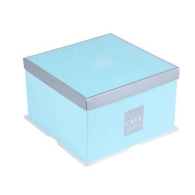 China Recyclable Eco - Friendly Bespoke Recycled Paper Cake Box Wedding Birthday Cake Packaging Box for sale