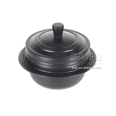 China Mini Gamasot Premium Korean Dutch Oven Rice Pot Enameled Cast Iron Viable Pot With Lid Bowl Korean Stone Cauldron for sale