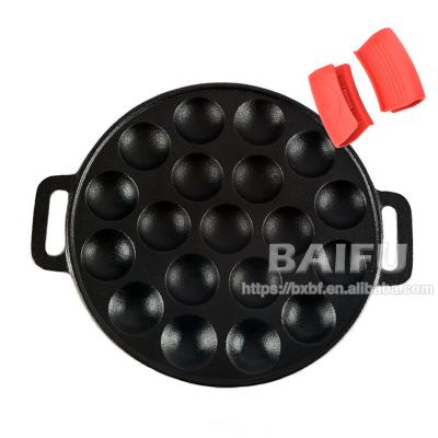 China Dutch Pre-Seasoned Mini Pancake Pans (19 Poffertjes) from Poffertjespan Cast Iron Viable Factory Supply for sale