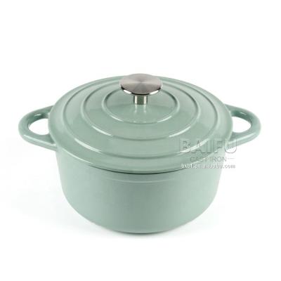 China CLASSIC Cast Iron Enamel Pot Kitchen Cookware Set Casserole Pots Enamel Casserole Set Oven Enameled French Cast Iron Dutch Oven for sale