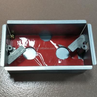 China Gang 2, Industry 47mm Electrical Fire Rated GI Metal Boxes With Galvanized Finish for sale