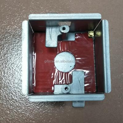 China Electrical Industry 47mm 1 Gang , Fire Rated GI Metal Boxes With Galvanized Finish for sale